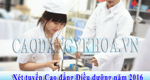 Cao đẳng Điều dưỡng Hà Nội thông báo tuyển sinh xét tuyển 2016